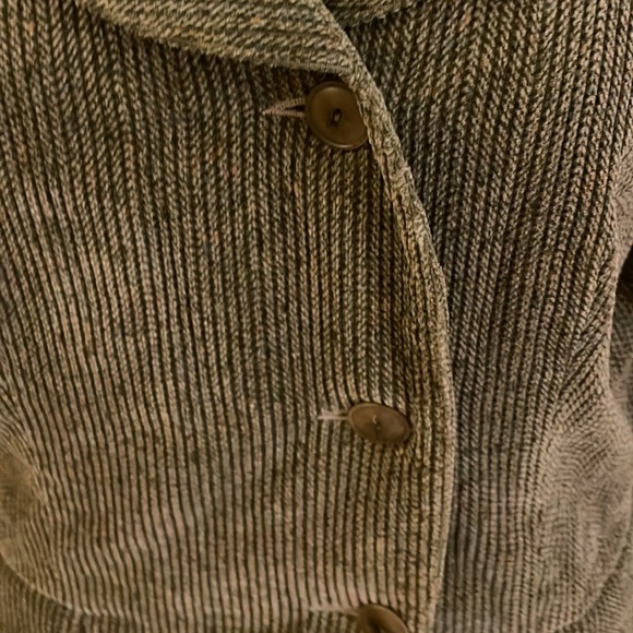 ALEX GAINES Cotton Velvet Herringbone Jacket with Asymmetrical Buttons - Picture 3 of 8